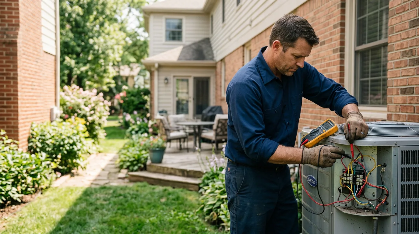 HVAC technician working near Waelder, TX